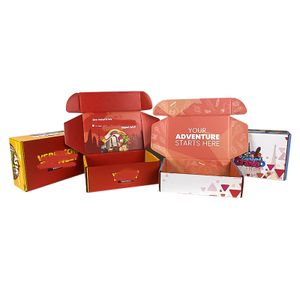 OEM corrugated pink customized mailer shipping apparel gift boxes skincare set postal packaging box for cosmetic set