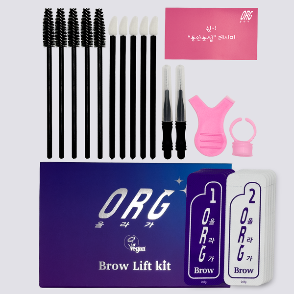 [MAZAL] Top Selling Beauty Products ORG Brow Lift Perm Kit Safe and Easy Home Care Vivid and Colorful Eye Makeup