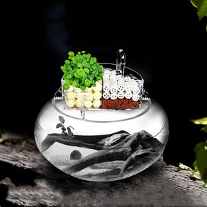 Transparent small aquarium decorative acrylic mini aquarium fish tanks Home Office Desk Decoration Glass Fish Tank