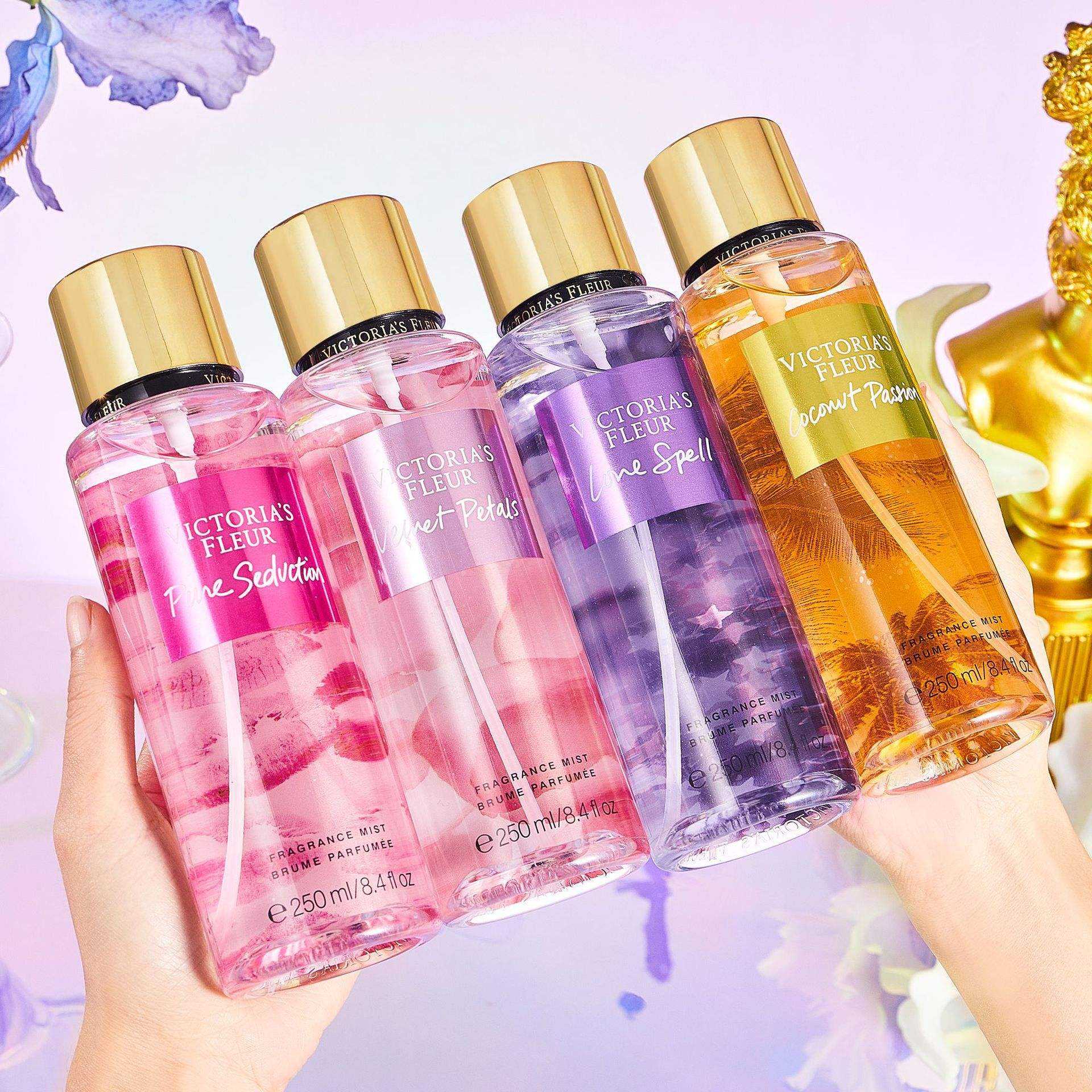 Gansu Tingli Trading Co., Ltd. Hot Sale 250ml High Quality Body Spray Bodymist Victoria Fragrance Deodorant Body Spray Perfume Body Mist