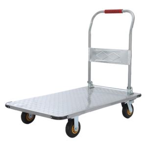 6-Inches Brake Beacon Wheel Platform Truck Cart Manufacture 1100 Loading Folding Tools Cart