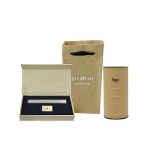 Recyclable Brown Specialty Paper Round Tube Box Customized Package Bags Box With Logo