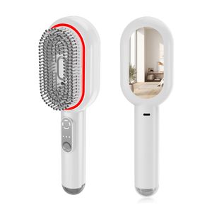 Electric Head Scalp Vibration EMS Massager Hair Growth Essential Oil Applicator Comb 650nm 460nm Red Blue Light Therapy Comb