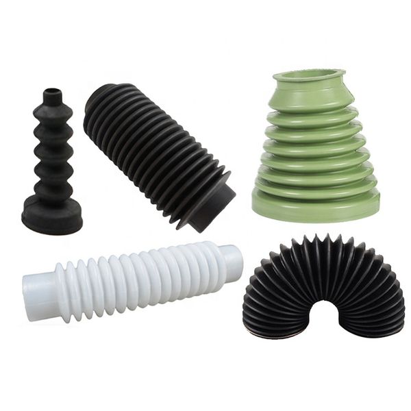 Factory Custom Automotive Silicone Rubber Dust Boot Accordion Flexible Rubber Bellows Tube Protective Rubber Dust Cover