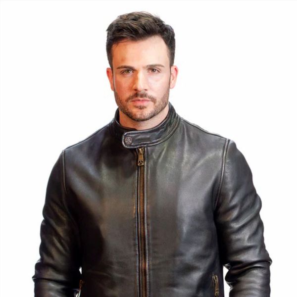 Men's Slim-Fit Leather Jacket  Stylish and Tailored Genuine Leather Jacket for a Modern Look
