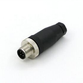 male M12 screw 3pin plug waterproof  plug sensor eccossory for photo sensor switch