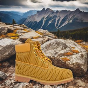 Hot Selling Men Boots Nubuck Leather Brown Summer Tiger famous brand Steel Safety ankle boots men Wholesale Price Boots for men