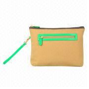 Cosmetic Bag, Made of Suede, Waterproof, Customized Printing Ways Welcomed