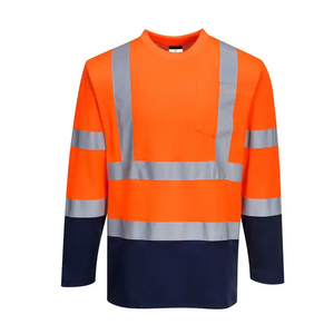 Lightweight Summer FRC Industrial Fire Retardant Clothing 210gsm Hi Vis FR Work Shirt Long Sleeve