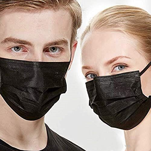 Surgical Masks Manufacturer 3ply Earloop Level 2 Breathable Black Medical Disposable Face Mask Black Masks