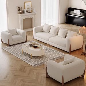 Wholesale High Quality Contemporary Home Nordic Customize Design Small Minimalist 3 Seater Living Room Furniture Sofa Set
