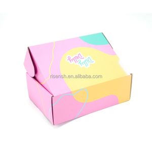 Custom Size Logo Printed Rigid Shipping Boxes Hat Shoes Packaging Black Shipping Mailing Boxes Corrugated Cardboard Boxes