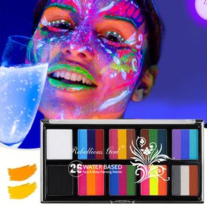 26 Colors Water-Proof Oil-Based Solid Watercolor Eye Body Color Painting For Kid Set Colour Makeup Drawing Kit