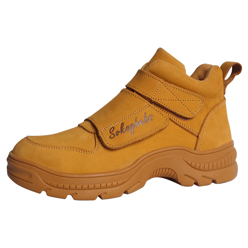 HONOR INDUSTRY LLC Nubuck leather safety boots shoes good quality safety boots yellow
