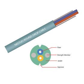 Fiber Optic Cable GJXH/GJXFH Indoor duct round drop cable optical cable 2 Core G657A fibre optic cable