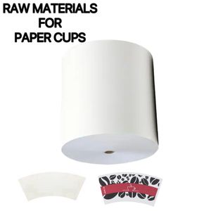 100% Recyclable Wood Pulp PE/PLA Coated Paper Roll Paper Raw Material For Paper Cups and Bowls