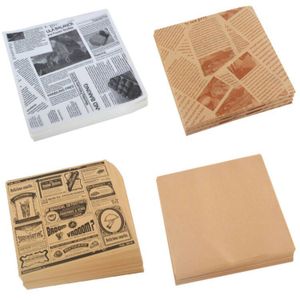 Custom Logo Printed Food Grade Hamburger Packaging GreaseProof Wax Sandwich Burger Wrapping Paper For Food