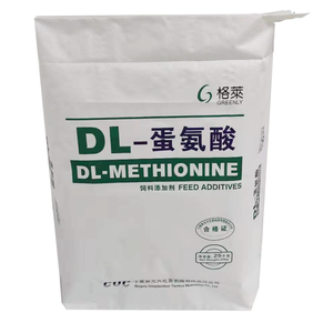 25kg DL-methionine new package for animal cow feed food pp woven sack valve bags custom printed
