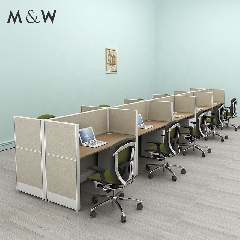 Cubicles Commercial System Computer Desk Work Station furniture Wooden Table Office Partition