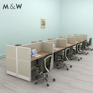 Cubicles Commercial System Computer Desk Work Station furniture Wooden Table Office Partition