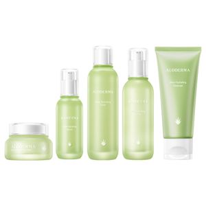 ALODERMA Aloe Hydrating set Organic Skin Care Set Aloe Face Cream Toner Lotion Serum Cleanser Aloe Skin Care Gift Set