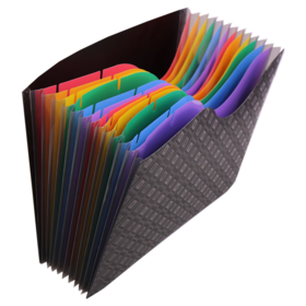 13 Pockets Portable File Folders, A4 Expanding Document Folder, Plastic Expandable Acordian Organizer