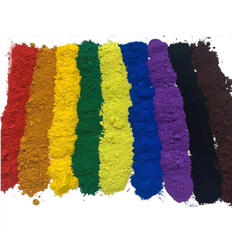 Guangdong Color Concrete New Material Technology Co., Ltd. Green Iron Oxide Red Pigment Paint Dust 25kg bag Black Color Pigments Powder for Paints Art Coatings