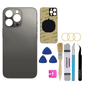 Black Battery Cover Rear Glass Housing Design for iPhone X and iPhone 12 Big Hole Back Mobile Phone Accessory