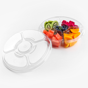 wholesale recycled display punnet transparent Fruit dried fruit box disposable plastic fruit food packaging box