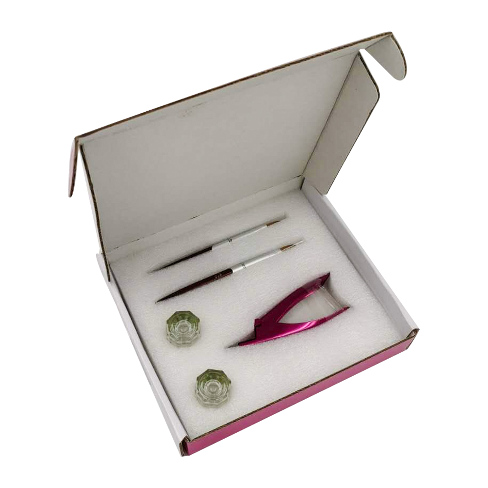 Customized pink color printing corrugated shipping box custom mailer box with foam insert