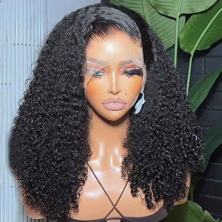 Xuchang Lifeiyang Trading Co., Ltd. Brazilian Human Hair Lace Front Wig,Virgin Remy 100% Real Human Hair Wigs,Kinky Curly 13X4 HD Lace Frontal Wig for Black Women