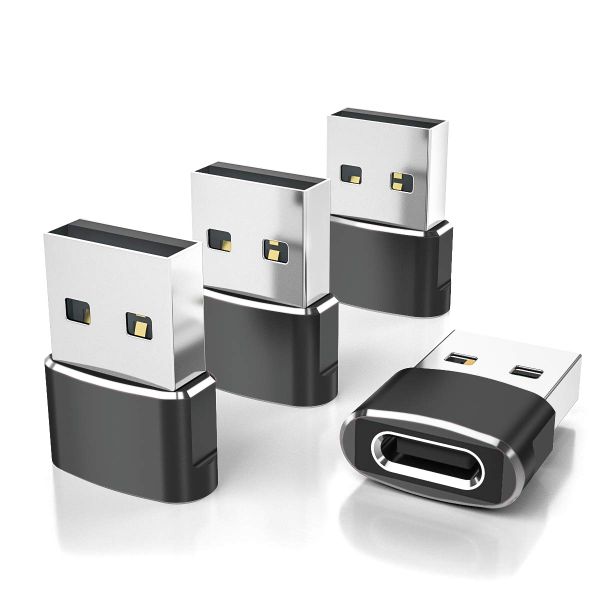Schitec wholesales USB to USB C Adapter multi color Type C Female to A Male Charger Converter for type c mobile device