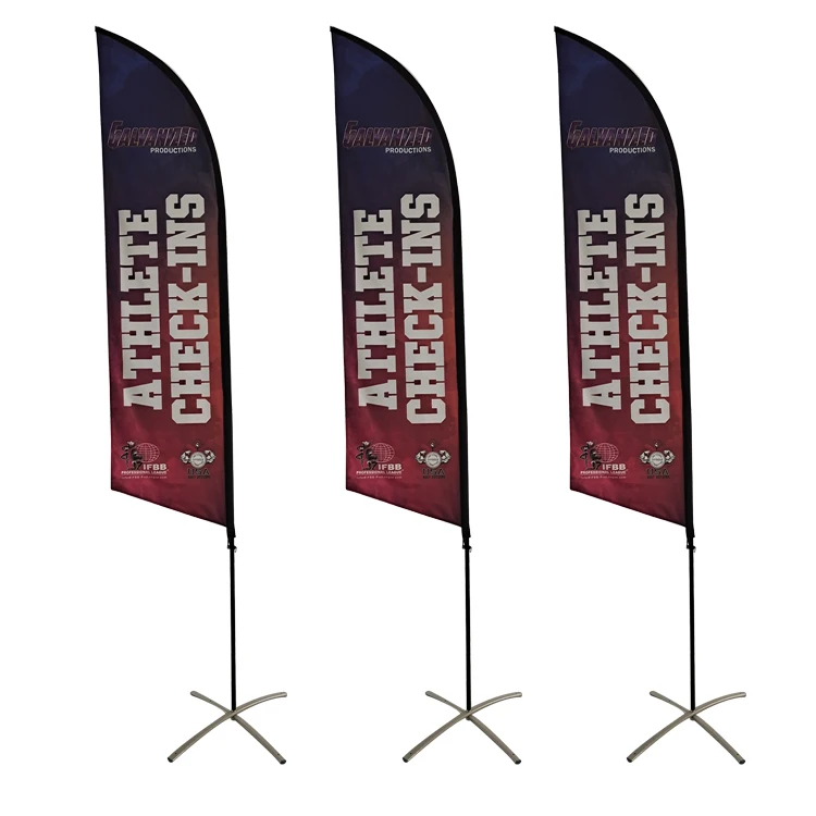 Shenyang Sunshine Advert Co., Ltd. Sunshine 2.8m wholesale custom feather flags banners feather banner flags custom advertising feather teardrop flag