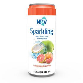 Best Supplier Carbonated Drink 330ml New Product Sparkling Coconut Water With Grapefruit Flavor