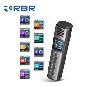USB Studio Condenser Microphone Real-time Monitoring Large Diaphragm Condenser for Broadcasting Music Recording