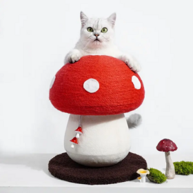 Cat scratching post poisonous mushroom cat scratcher furniture natural sisal scratch pad