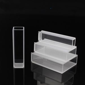 Lab Spectrometer 5mm 10mm 20mm Customized Quartz Cuvette Optical Cuvette