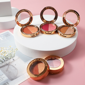 Professional Makeup Compact Pressed Powder Eyeshadow Palette Private Label Glossy 15 Colors Duochrome Pigment Eyeshadow Palette