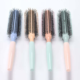 Professional Makeup Tool Antistatic Plastic Massage Nylon Bristles Curly Hair round CombPopular