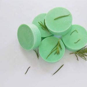 Custom OEM all natural Waterless Sustainable Rosemary Mint Solid Shampoo Soap Rosemary Shampoo Bar