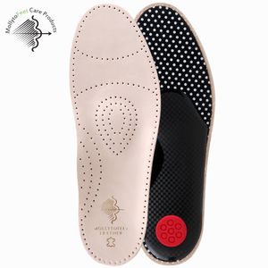 Wholesale Factory Best Price Genuine Leather Breathable Cowhide Orthotic Support Insoles