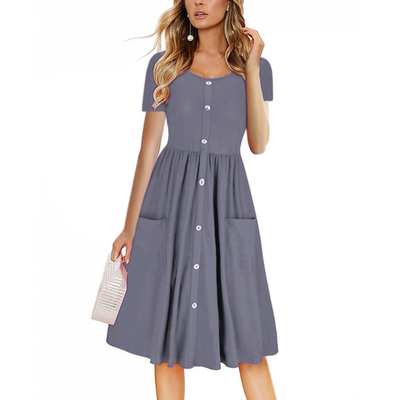 Guangxi Xiongxiong Technology Co., Ltd. Professional Wholesale Woman Tops Fashionable Dresses Casual Summer Ladies Long Dress