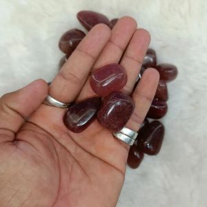 High Quality Customized Size Strawberry Tumbled Stone Natural Gemstone Crystal Crafts Polished Wholesale for Trophies Gifts