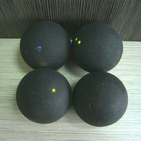 good quality custom 1 color logo fast middle speed and slow speed red blue white yellow and double yellow dot rubber squash ball