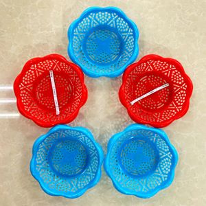 High Quality Flower Shaped Plastic Basket ( 210 * 50 )