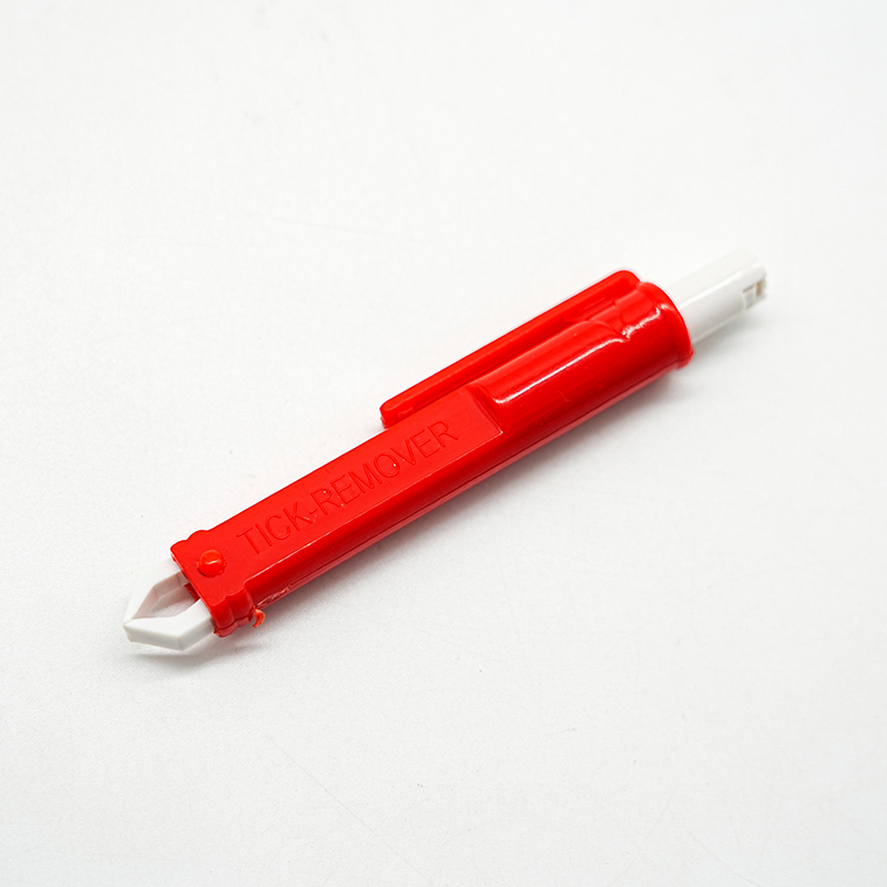 Factory Wholesale Plastic Twezzer Forcep Animal Tick Remover for Pet with Customized Color