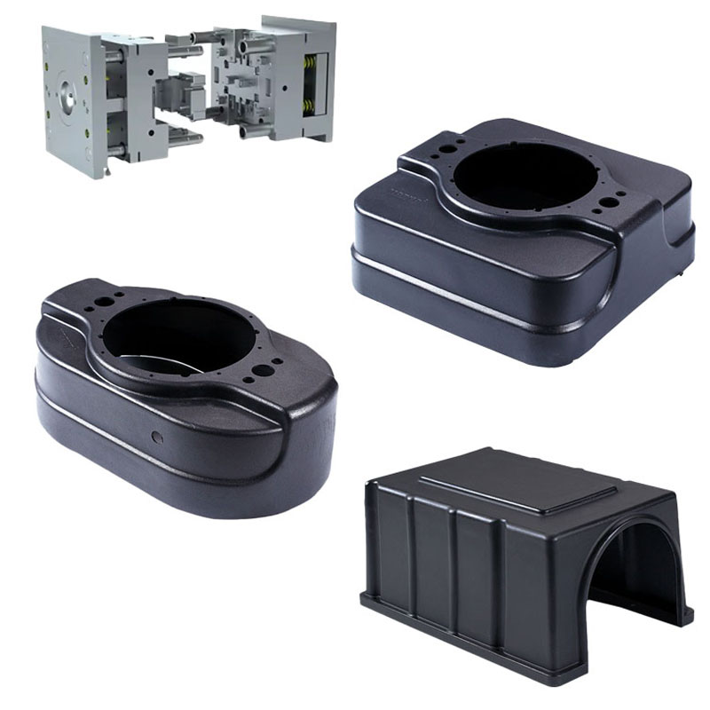 Customized Rotational molding process floor scrubber shell plastic shell construction machinery shell injection mold processing