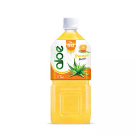 VINUT Vietnam Manufacturer's 1L Aloe Vera Orange Juice Drink Pulp Bottle - Best Price Wholesale Private Label Free Sample