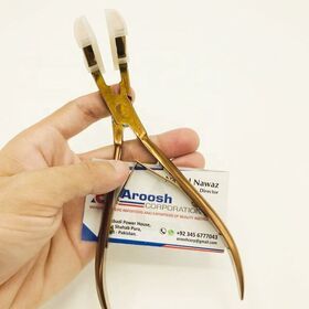 Plasma Rose Gold Tape In Hair Extension Pressing Plier High Quality Custom Logo Stainless Steel Pliers