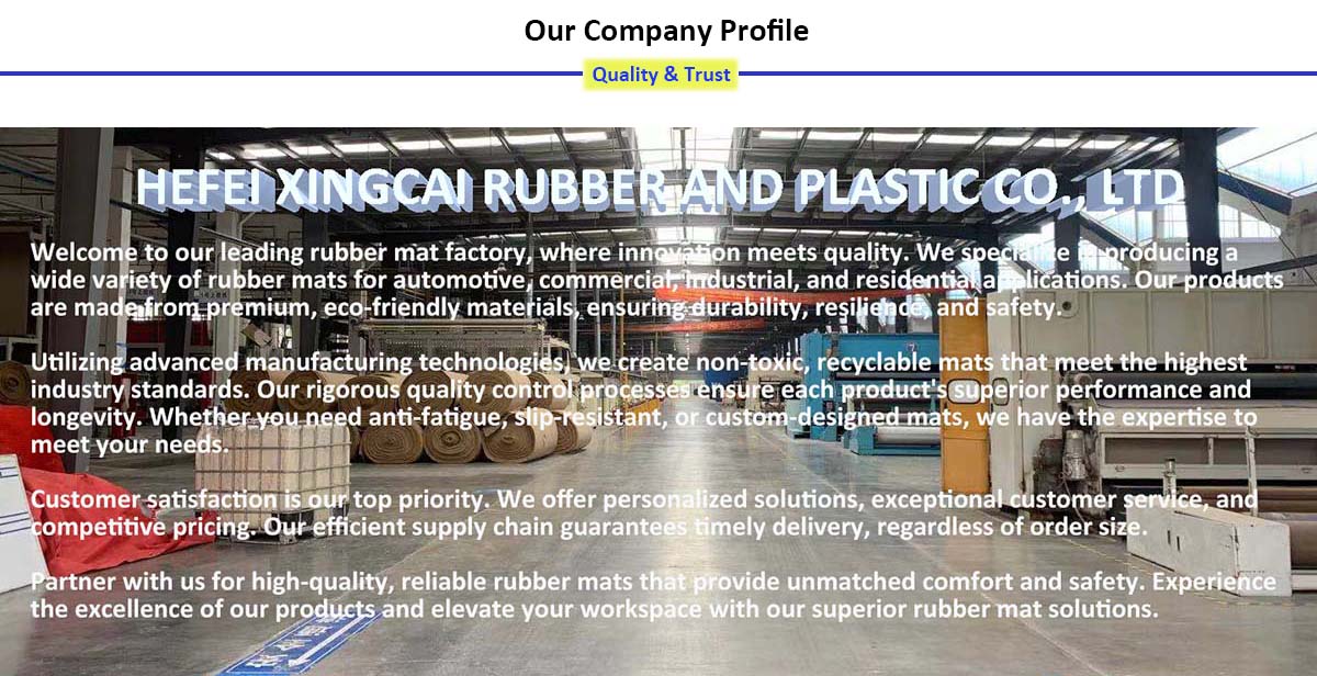Hefei Xingcai Rubber And Plastic Co., Ltd Rubber Mats